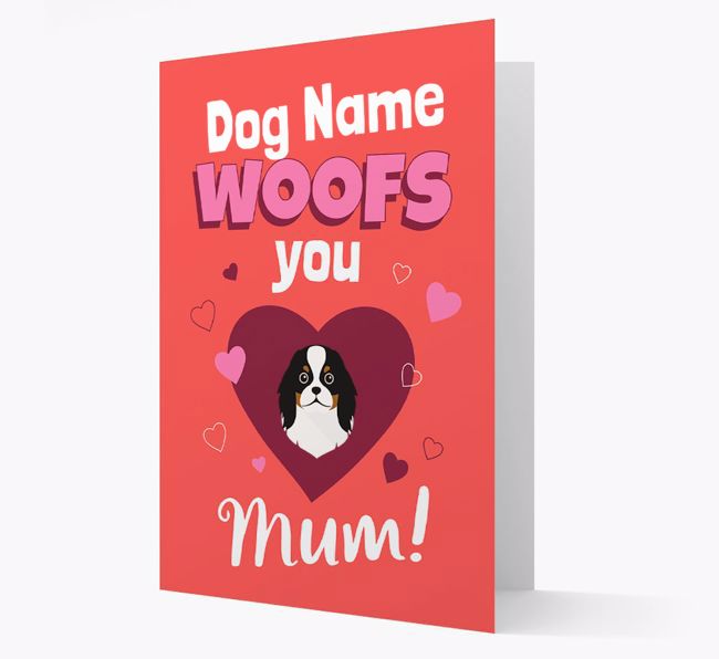 'I Woof You Mum' - Personalized {breedFullName} Card 